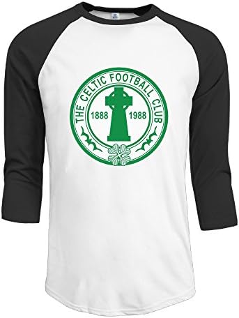 Celtic F.C. Football Team Tee Shirts Fashion 3/4 Sleeve T Shirt Man's