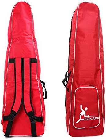 LEONARK Fencing Bag for Epee Saber and Foil - Portable Backpack for Fencing Sword Suit and Mask - Storage Bag for both Adult and Child Fencers (Red A)