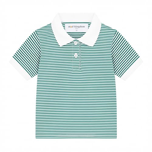 Image of Mud Kingdom Boys Polo Shirt Short Sleeve School Uniform Pique Polo Summer