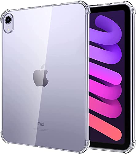 Case Compatible with iPad Mini 6 (8.3 Inch, 2021 Model) with Soft TPU Silicone Cover, Slim Clear Lightweight Backshell