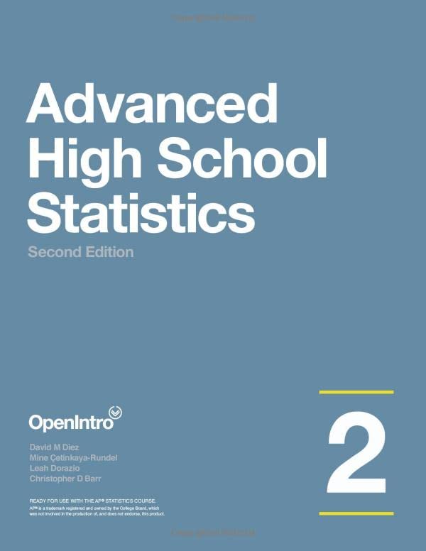 Advanced High School Statistics: Second Edition