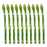 Verduras de simulación Fruta falsa, 10 piezas Verduras artificiales Espárragos de alta simulación Accesorios de exhibición Modelo de comida falsa realista Verduras falsas for vitrina de gabinete Decor