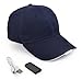 UltraKey Hands Free Rechargeable LED Baseball Cap Light Glow Bright Women Men Sport Hat Dark for Outdoor Jogging Breathable Snapback Hats Hip Hop Party Holiday Blue