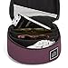 evo Goggle Case - Grape | 600D Recycled PET, Bluesign Approved | Fits 1 Ski/MTB Goggles + 2 Extra Lenses | Fleece Lined