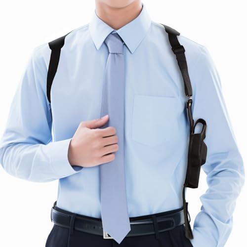 YHZNAGEM Shoulder Holster Pistol Holster Vertical Pistol Holster Concealed Tactical Gun Holster Tactical Gun Holster for Revolver - Image 9