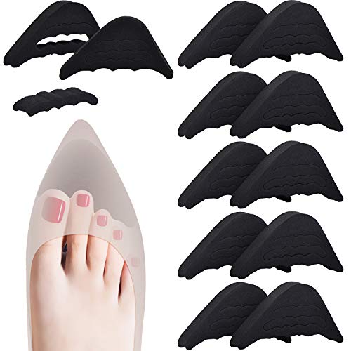 6 Pairs Toe Filler Inserts, Adjustable Shoe Filler, Unisex Toe Plug, Reusable Shoe