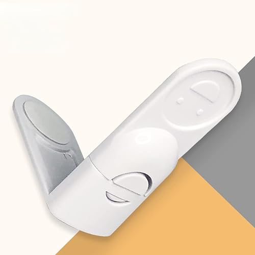 Miniatura 9 de Paquete de 2 correas de seguridad para niños, cerraduras de bebé para armarios y cajones, inodoro y más. Almohadillas adhesivas 3M. Fácil