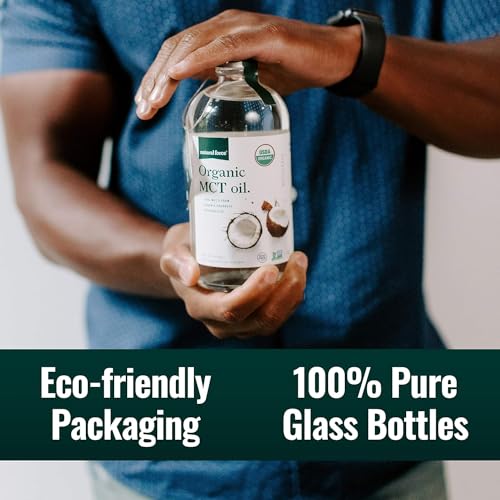 image for Natural Force Organic MCT Oil – Pure Glass Bottle – Made from 100%