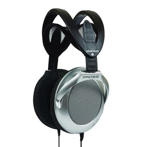 Koss UR40 auricular Circumaural Diadema Negro, Plata   Auriculares (Circumaural, Diadema, Alámbrico, 15   22000 Hz, 1,2 m, Negro, Plata)