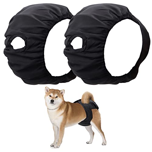 2x Hundewindeln Für Läufige Hündinnen - Verstellbare Schutzhosen Mit Binden