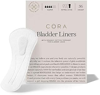New Cora Ultra Thin Organic Cotton Bladder Leakage Extra Long Panty Liners