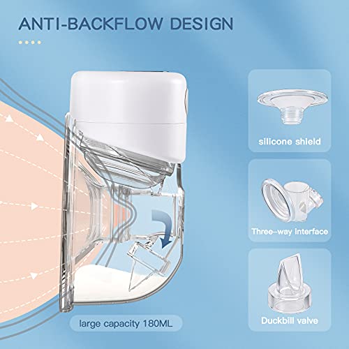 Extrator de Leite Materno Elétrico Portátil, LoveOfLive S12, Bomba de Extração Leite com Visor Lcd,