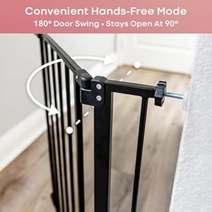 InnoTruth-289-421-Wide-Baby-Gate-for-Stairs-30-Tall-Dog-Gates-for-Doorways-Expandable-One-Hand-Open-Easy-Walk-Through-Dual-Lock-Metal-Pet-Gates-for-Dogs-Black-Family-Moms-Choice-Award-Winner - Cucciolini Doodles   InnoTruth-289-421-Wide-Baby-Gate-for-Stairs-30-Tall-Dog-Gates-for-Doorways-Expandable-One-Hand-Open-Easy-Walk-Through-Dual-Lock-Metal-Pet-Gates-for-Dogs-Black-Family-Moms-Choice-Award-Winner