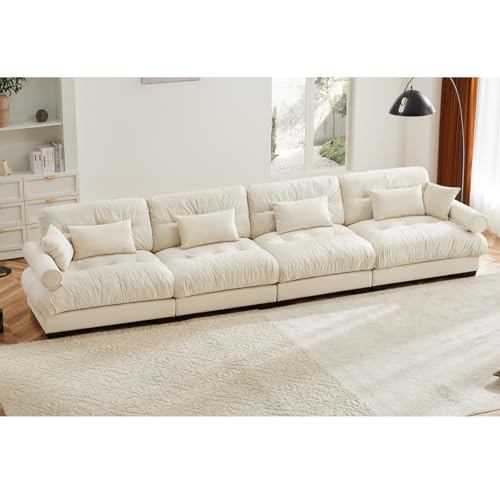Super Comfort Oversized Modular Velvet Sectional Sofa Couch with Movable