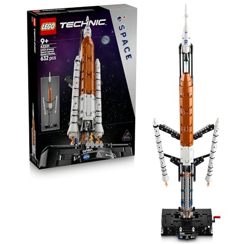 LEGO® Technic NASA Artemis Space Launch System Rocket 42221 Model Rocket Kit with Boosters - Educational Treat for Boys, Girls and Kids Aged 9+ Who Love Spaceship Toys