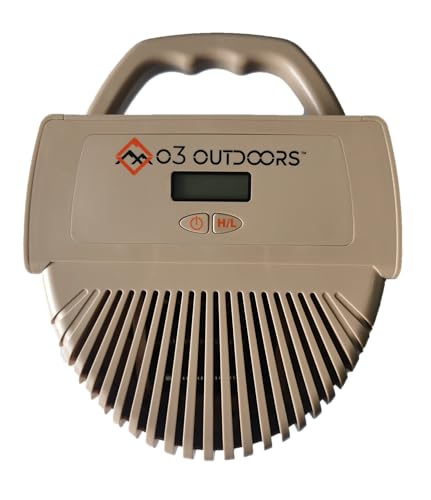 O3 Outdoors Overlander 750 Air Purifier & Odor Eliminator, Rechargeable, Compact Design, Variable Time Settings, USB Rechargeable, Outdoors, Sports & Camping 5" x 3" x 1" (Desert Sand)