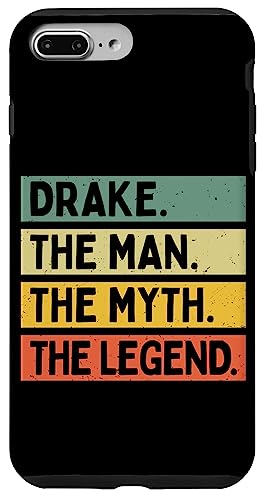 Drake The Man The Myth The Legend�ʔ��� �p�[�\�i���C�Y ���p �X�}�z�P�[�X iPhone 7 Plus/8 Plus �p