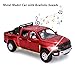 SASBSC Toy Trucks for Boys Age 3-12 RAM 1500 Pickup Truck Toys Diecast Metal Model Cars with Light and Sound Pull Back Car Toy for 3+ Year Old Kids (Red)