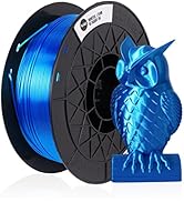 CCTREE Silk PLA Filament 1.75mm 1KG, 3D Printer Shiny Silk Ocean Blue Filament Dimensional Accura...