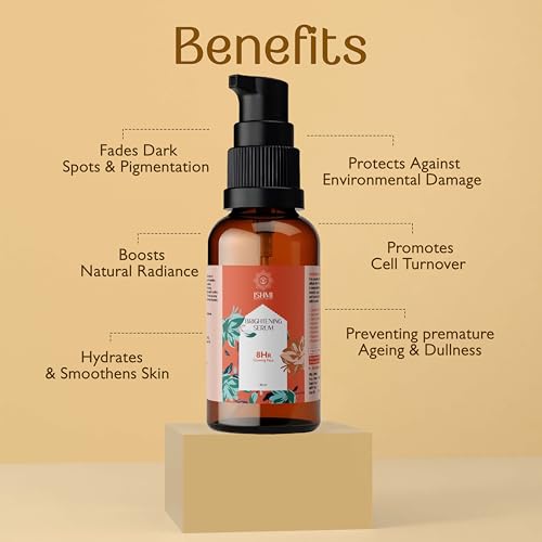 Image of Ishmi Organic Vitamin C Face Serum 30ml | Brightening & Moisturizing | Anti-Tanning & Anti-Aging | Skin Toner & Hydrating Serum for Men & Women