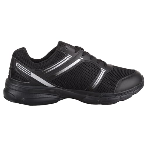 Baskets de sport légères homme coupe large running marche lacets
