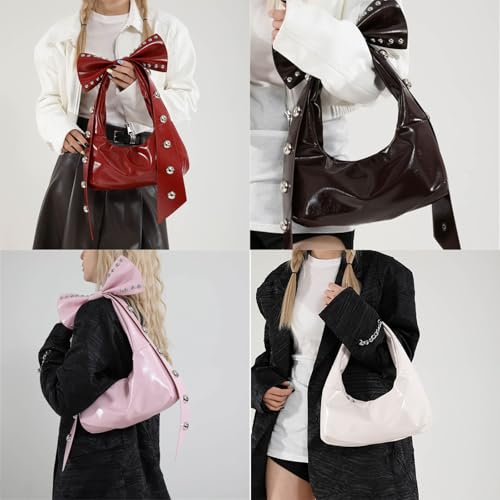 Sac à main clouté avec arcs élégants pour jeunes filles