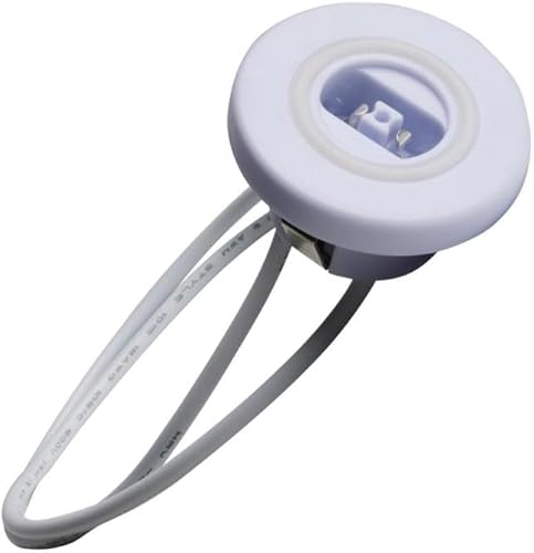 Satco 82830 - Portalámparas de doble contacto empotrado blanco (582GDF 9 PULGADAS 730-2 (80/2830))