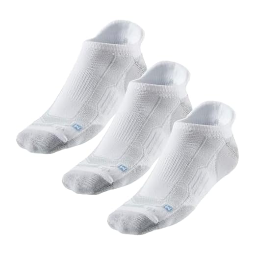 R-Gear Drymax No Show Running Socks For Men and Women, Medium Cushion | Breathable, Moisture Control & Anti Blister | S, White, 3 Pack