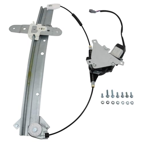Image of TRQ Rear Left Power Window Regulator & Motor Assembly Drivers Side Compatible with 1992-2011 Ford Crown Victoria Mercury Grand Marquis 2003-2004 Marauder FO1550111