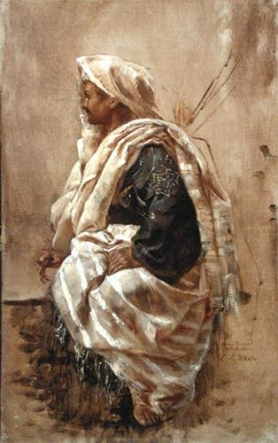 Peinture Poster SERENDIPITP Edwin Lord Weeks : Tableau Graffiti Art Mural 60x90cm