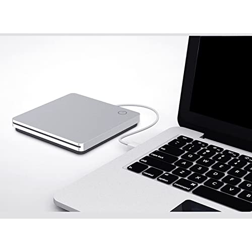 Unidad Externa USB CD/DVD Tipo C Plateada miniatura 6