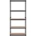 VEVOR Storage Shelving Unit, 5-Tier Adjustable, 2000 lbs Capacity, Heavy Duty Garage Shelves Metal Organizer Utility Rack, Black, 36