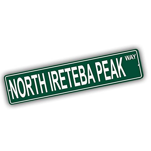 Brotherhood Aluminum Street Sign for North Ireteba Peak - Nevada Wall Decor