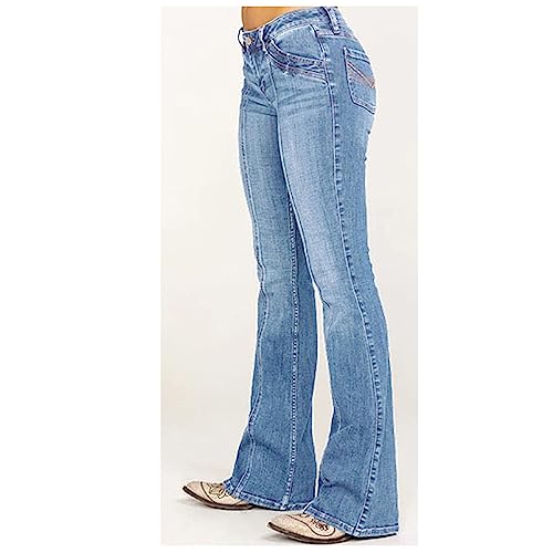 Jeans Women's Skinny Flared Pants3