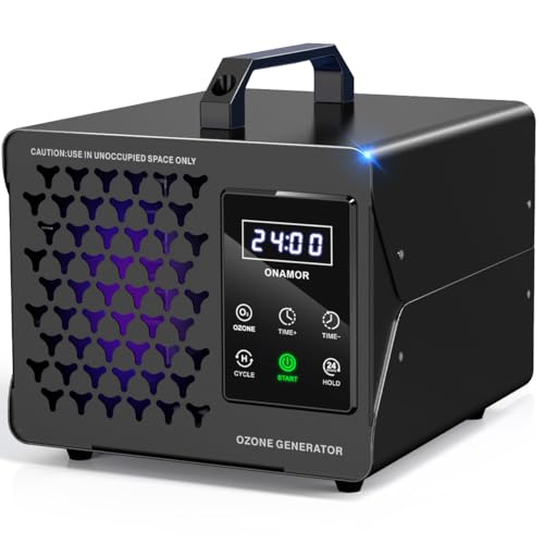 ONAMOR Digital Ozone Generator Odor Eliminator 360,000mg, High Capacity Ozone Machine Odor…