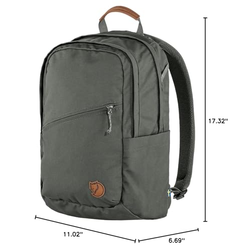 Image of Fjallraven Raven 20 Backpack - Multi-Pocket Organization, Padded Support, Durable Fabric - Commuting, Travel, Basalt