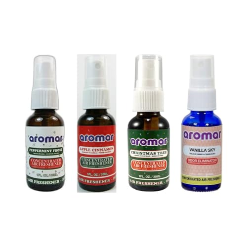 Whole Car Air Freshner, Odor Eliminator Spray, Eliminates Strong Vehicle Odors, Long-Lasting Scent, Great for Cars, Household, RVs & More, 1 oz | Asst. Packs (Season's Greetings)