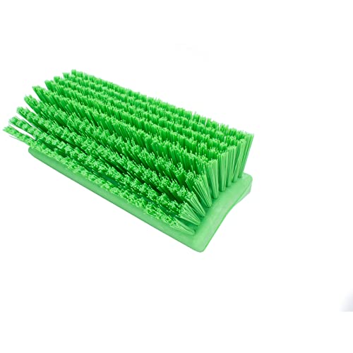 Image of SPARTA 40423EC75 Plastic Floor Scrub Brush, Wall Brush, Equipment Brush With Nonabsorbent Bristles For Industrial Kitchens, Hospitals, Commercial Cleaning, 4 Inches, Lime, (Pack of 2)