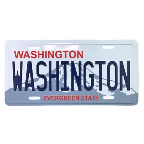 State of Washington License Plate Replica Magnet, Unique Collectible Souvenir, 3.5 x 1.75 Inches