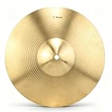 Splash Cymbal, 12 Zoll/30cm elektronisches Messing Crash Becken Musikinstrument Zubehör Becken Effekt Stack heller Aufprallklang Konzertband Handbecken Hi Hat Crash Cymbal für Schlagzeug Konzertband