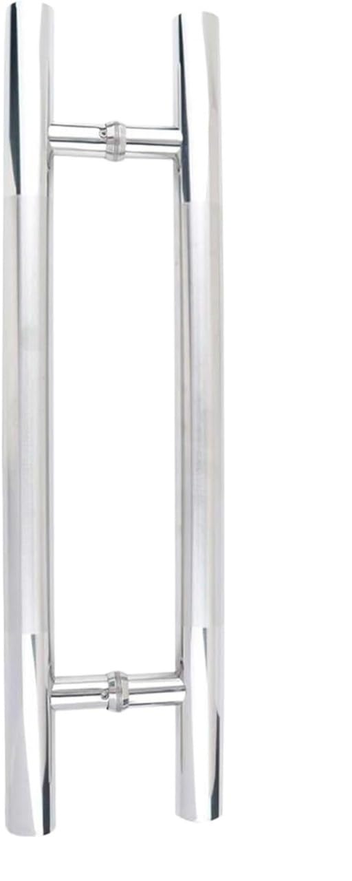 UGZPWQLNX Stainless Steel Round Tube Glass Door Handle, Stainless Steel Round Tube Glass Door Push-Pull Barn Handle Indoor Outdoor Multisize(1200x900mm)