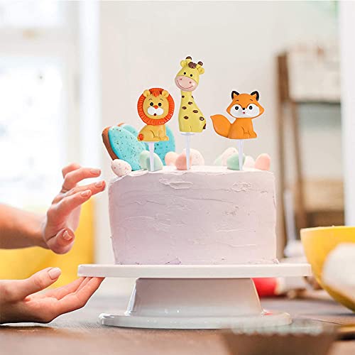 Wenrou 5 Pezzi Decorazioni per Torte Zoo, Animale