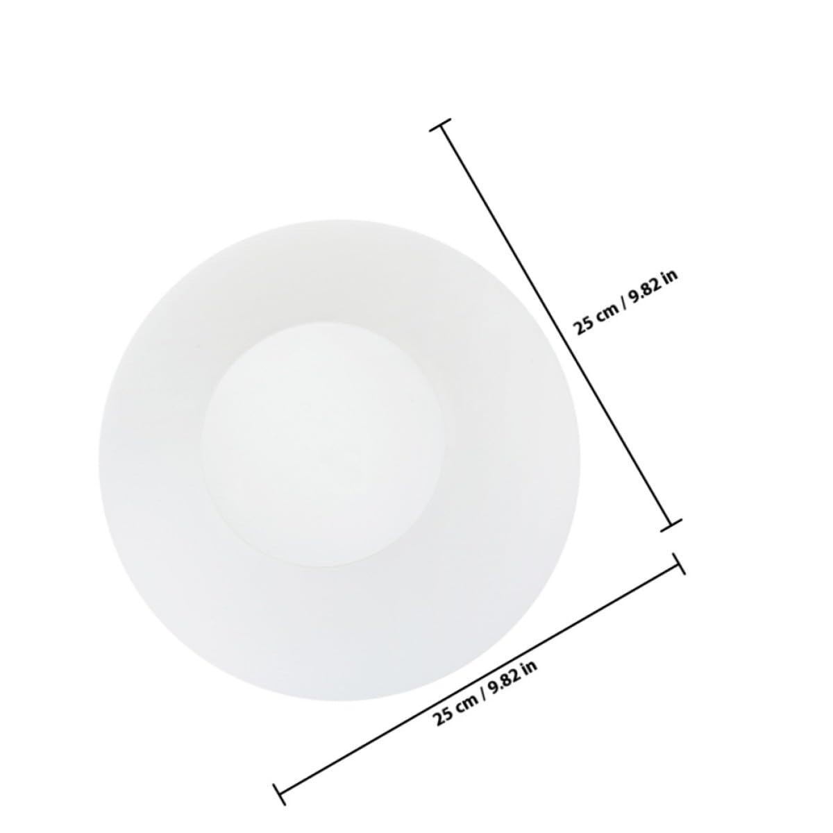 Ciieeo Abat-jour en Verre Blanc Opalin Rond pour Lampe Globe, Design Moderne Minimaliste, Réduit L'éblouissement, Facile à Nettoyer, pour Salles à Manger et Salons
