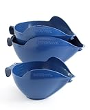 POURfect Mixing Bowls 1005 3pc Prep Set ,1-2-4 Cup, Blue Willow