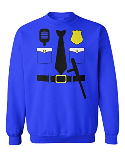 Cop Outfit - Police Officer Trooper Toddler Fleece Crewneck Sweater