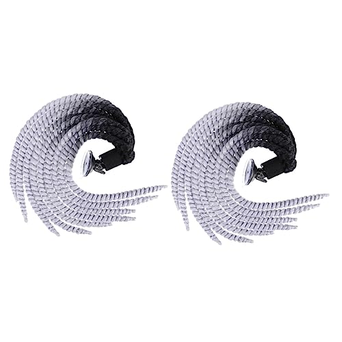 MILISTEN-2-Stueck-Helm-Dreadlocks-Pferdeschwanz-Maedchen-Schmutzig-Zopf-Peruecke-Motorrad-Helm-Zopf-Peruecke-Helm-Dekoration-Haar-Pferdeschwanz-Motorrad-Aufkleber-Rosa-Peruecke-Helm-Zopf