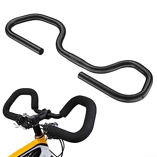 Manillar de mariposa para bicicleta, 31,8 mm, 580 mm, color negro, para bicicleta de turismo, trekking