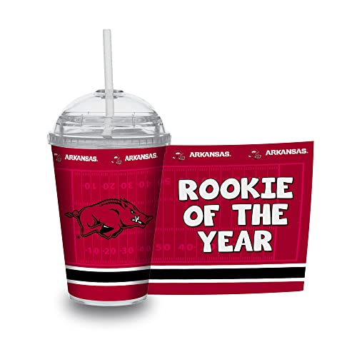 Gobelet Arkansas Razorbacks avec paille pour les jours de match