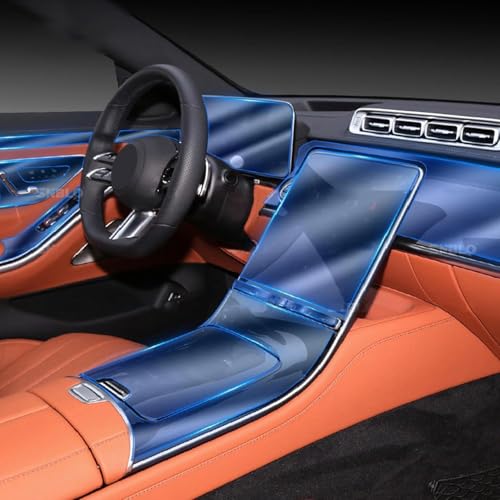 Protection PPF Mercedes Classe S W221 écran et console TPU