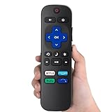 Replacement Remote Control Only for Roku TV Compatible for TCL Onn Sharp Element Westinghouse Philips Roku Smart TVs